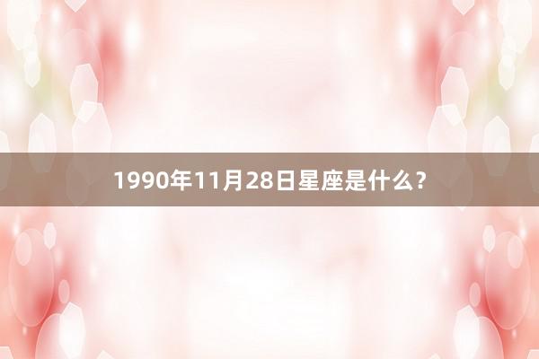 1990年11月28日星座是什么？